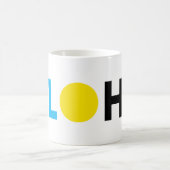 Original-ALOHA-Farbbriefe Kaffeetasse (Mittel)