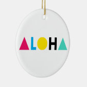 Original-ALOHA-Farbbriefe Keramik Ornament (Rechts)