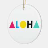 Original-ALOHA-Farbbriefe Keramik Ornament (Links)