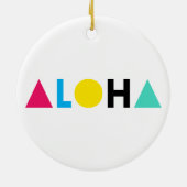 Original-ALOHA-Farbbriefe Keramik Ornament (Hinten)