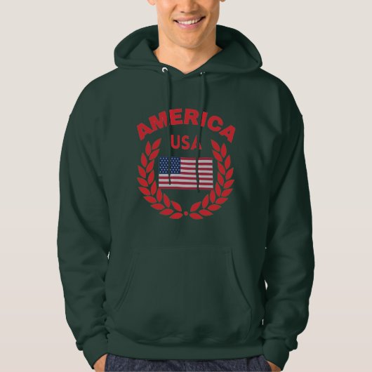 Original America usa Fahnenpatriot Hoodie (Vorderseite)