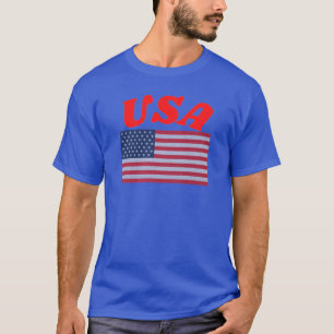 Original AMERICAN Flag Sport Fankenverein Sammlung T-Shirt