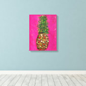 Original Ananassmalerei auf Leinwand (Insitu (Holzboden))