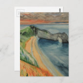 Original Aquarellmalerei Durdle Door, Purbeck Postkarte (Vorne/Hinten)