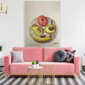 Original Aquarellmalerei "Liebe My Fruit" Leinwanddruck (Insitu (Wohnzimmer))