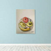 Original Aquarellmalerei "Liebe My Fruit" Leinwanddruck (Insitu (Holzboden))