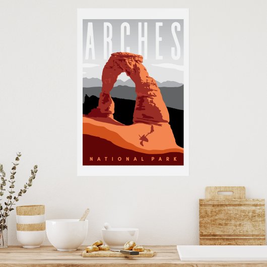Original Arches Nationalpark Poster (Küche)