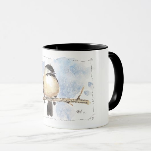 Original Art Chickadee Tasse (VorderseiteRechts)