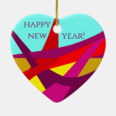 Original Art Design Weihnachts-Keramik Ornament (Hinten)