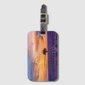 Original Art Lone Tree Friedliche Landschaft      Gepäckanhänger (Vorderseite Vertikal)