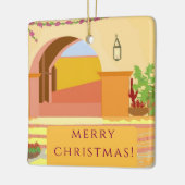 Original Art Mexican Patio Keramikornament (Links)