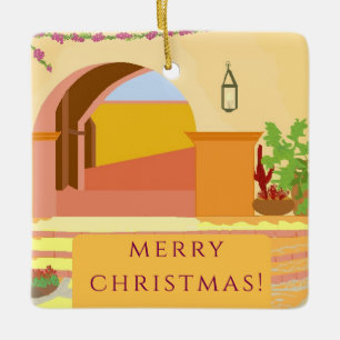 Original Art Mexican Patio Keramikornament