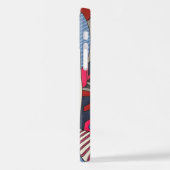 Original Art Moderne coole, wackelige Gesichtshaut iPhone Hülle (Linke Seite)