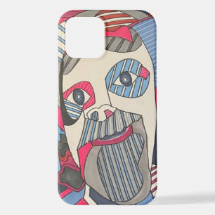 Original Art Moderne coole, wackelige Gesichtshaut iPhone 12 Hülle