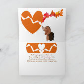 Original Art on Pet Sympathy Card Karte (Innenseite)