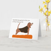 Original Art on Pet Sympathy Card Karte (Gelbe Blume)