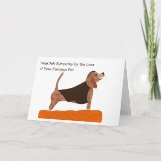 Original Art on Pet Sympathy Card Karte