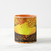 Original Art Roots Run Deep Orange Yellow Tasse (Zentrum)
