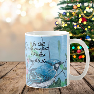 Original Art/Scripture Psalm 46:10 ist noch modern Kaffeetasse