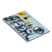 Original Art Surrealismus Uhr Bild Notizblock (Rechte Seite)