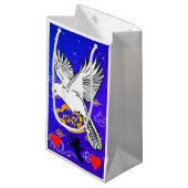 ORIGINAL ART VALENTINE'S DAY GIFT BAG KLEINE GESCHENKTÜTE (Vorderseite Schrägansicht)