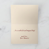 Original Art Wine Themed Herzlichen Glückwunsch Ka Karte (Innenseite)