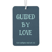 Original Art With Love Quote Car Air Freshener  Autolufterfrischer (Rückseite)