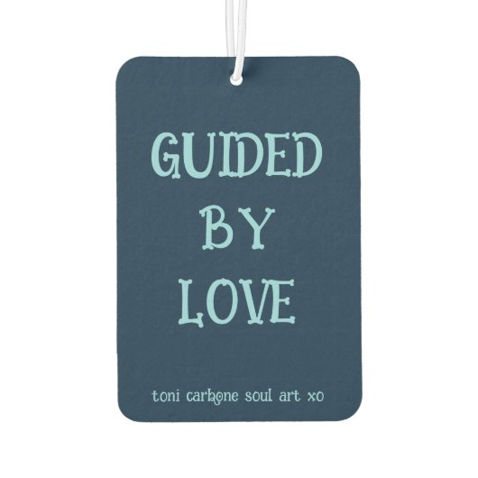 Original Art With Love Quote Car Air Freshener Autolufterfrischer (Rückseite)