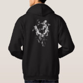Original Art Work #3 Schwarzweiß Hoodie (Rückseite)