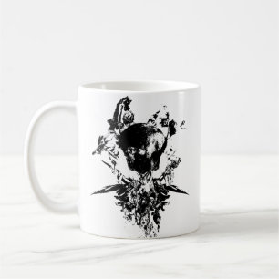 Original Art Work #3 Schwarzweiß Kaffeetasse