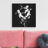 Original Art Work #3 Schwarzweiß Leinwanddruck (Insitu (Wohnzimmer))