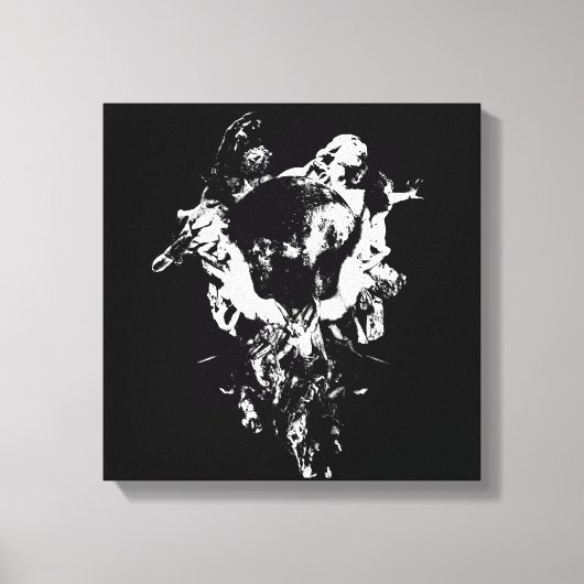 Original Art Work #3 Schwarzweiß Leinwanddruck (Vorderseite)