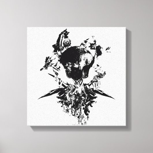 Original Art Work #3 Schwarzweiß Leinwanddruck (Vorderseite)