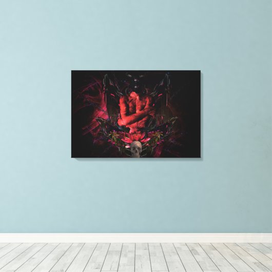 Original art work #4 "devil" leinwanddruck (Insitu (Holzboden))