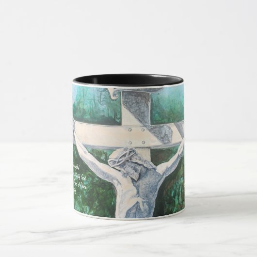 Original Art Work Christmas Isaiah 9:6 Tasse (Zentrum)