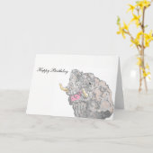 Original Art Work/Prints von Sarr Karte (Gelbe Blume)