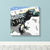 Original Art Work/Prints von Sarr Leinwanddruck (Insitu (Holzboden))