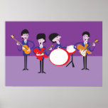 Original Artwork inspiriert von Fab Four Poster<br><div class="desc">Perfekt für Ihr Shag-Pad</div>