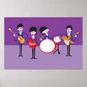 Original Artwork inspiriert von Fab Four Poster (Vorne)