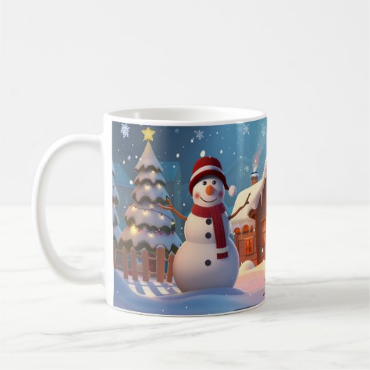 Original Artwork Series, Weihnachten Kaffeetasse (Links)