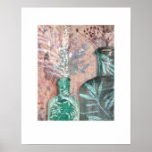 Original Artwork Vintag Flasche & Foliage Poster (Vorne)