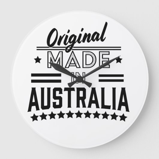 Original aus Australien Große Wanduhr (Vorderseite)