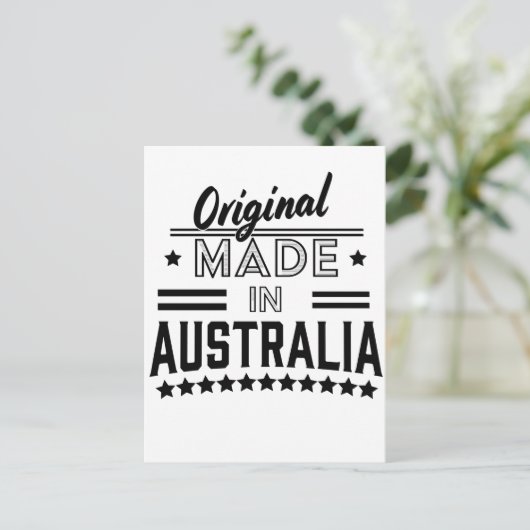 Original aus Australien Postkarte (Stehend Vorderseite)