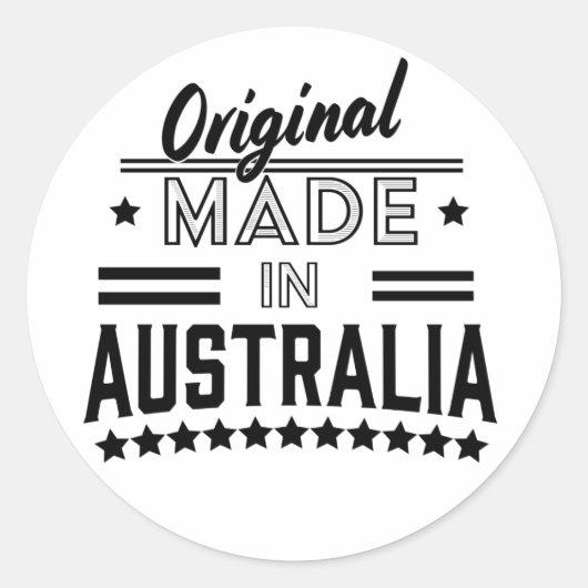 Original aus Australien Runder Aufkleber (Vorderseite)
