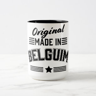 Original aus Belgien Zweifarbige Tasse