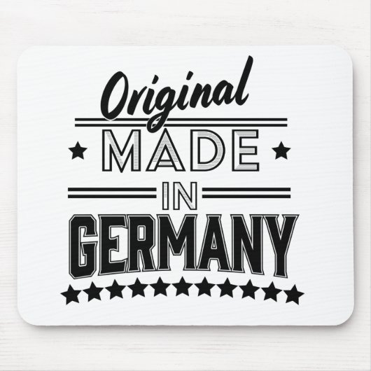 Original aus Deutschland Mousepad (Vorne)
