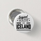 Original aus Island Button (Vorne & Hinten)