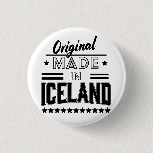 Original aus Island Button (Vorderseite)