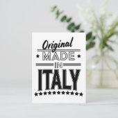 Original aus Italien Logo Postkarte (Stehend Vorderseite)