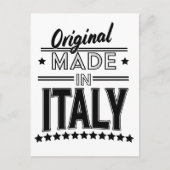 Original aus Italien Logo Postkarte (Vorderseite)
